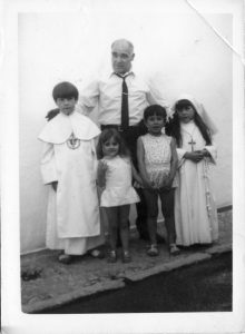 B_sacramentos_Comunión de los primos de Emi, hacia 1970