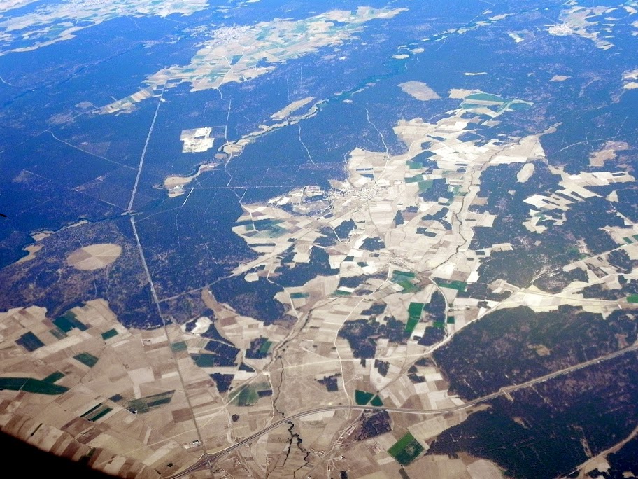Navalmanzano, vistas desde un avión