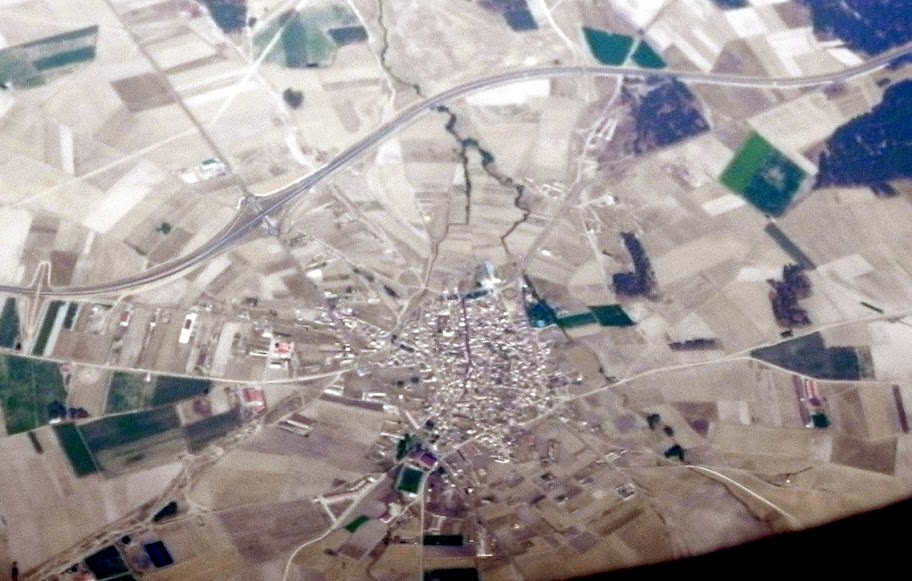 Navalmanzano, vistas desde un avión