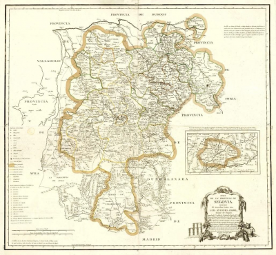 Mapa de la Provincia de Segovia, de D. Tomás López de Vargas Machuca. Año 1773. Cámara Oficial de Comercio e Industria de Segovia.