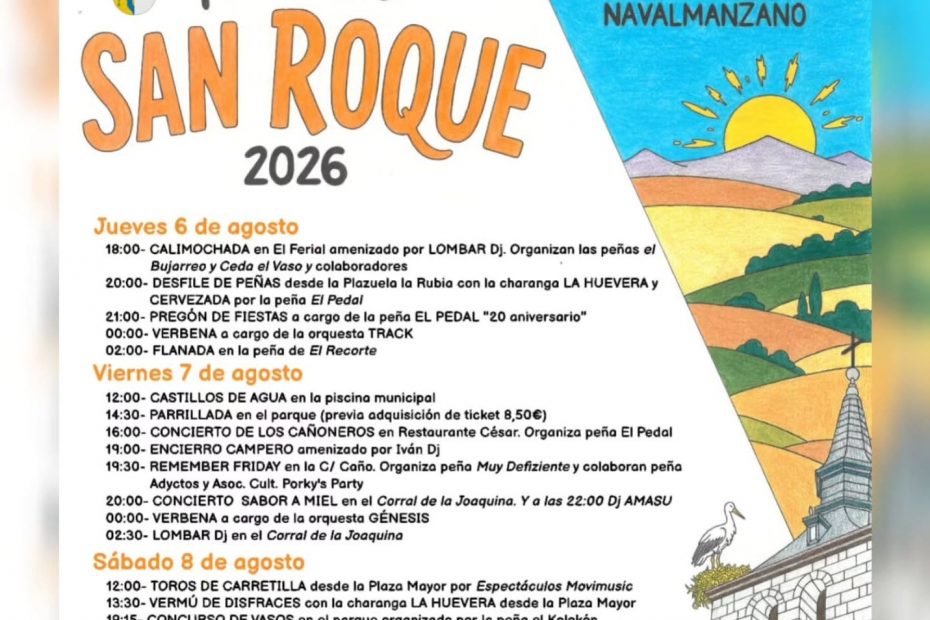 Cartel Fiestas 2026 - San Roque